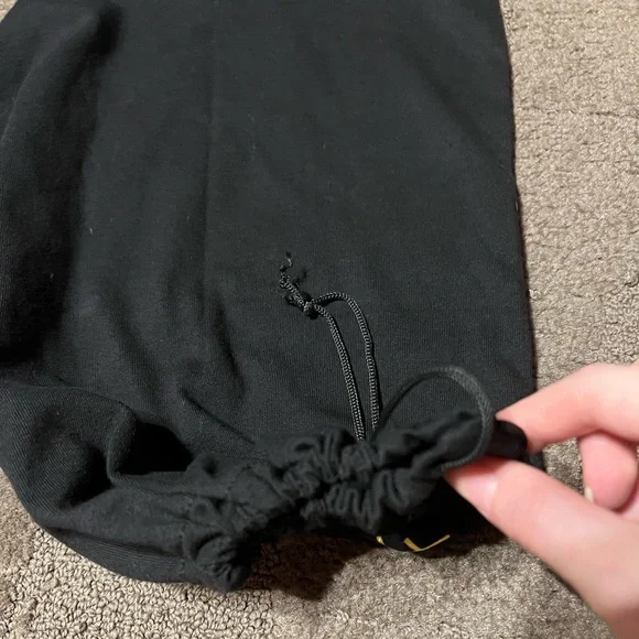 Rebecca Minkoff Dust Bag Black Fabric Gold Metallic Lettering Storage Designer - Picture 3 of 7